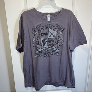 ShirtWoot As You Wish graphic T-Shirt men size XL gray short sleeves 100% cotton